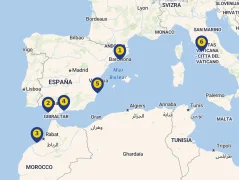 Mapa plavby