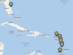 Mapa plavby