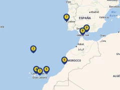 Mapa plavby
