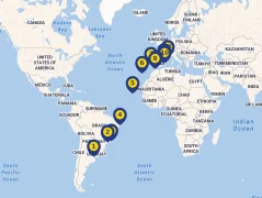 Mapa plavby