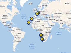 Mapa plavby