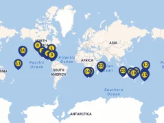 Mapa plavby