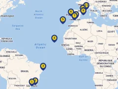Mapa plavby