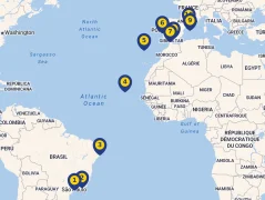 Mapa plavby